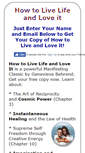 Mobile Screenshot of howtolivelifeandloveit.com